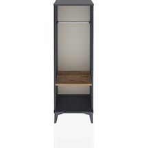 Arges Dolap Tek Raflı Tek Askılı 44x30x134 Antrasit-çam Antrasit