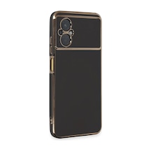 Xiaomi Poco M5 Uyumlu Kılıf Volet Silikon - Siyah