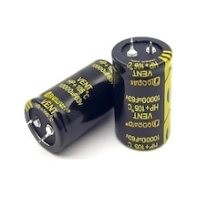 Meridiangoods 2 Adet 63v 10000uf Hoparlör Amplifikatör Ses Filtre Kondansatörü 30x50mm
