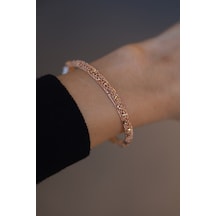 Yenigün Kuyumculuk 14 Ayar Altın Rose İşlemeli Arpaş Kelepçe Kp26997 Sarı Altın