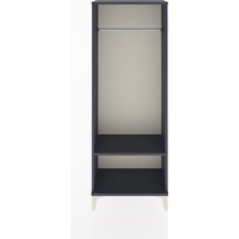 Arges Dolap Tek Raflı Kapaklı Tek Askılı 60x30x163 Antrasit-a... Antrasit