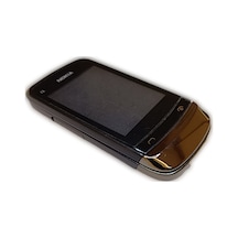 Nokia C2-06 Kasa Kapak Tuş Takımı C2-06 Uyumlu Siyah Renk Orta Ka