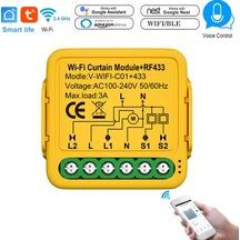 Geeksen Tuya Wıfı 433 Akıllı Perde Modülü - Alexa/google Uyumlu Ses Kontrollü Motorlu Panjur Ve St