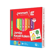 Penmark Süper Yıkanabilir 12'li Jumbo Keçeli Kalem Seti