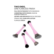 Çift Taraflı Makyaj Fırçası, Dual-ended Allık Kontür Fondöten Kapatıcı, Çok Amaçlı Makeup Brush