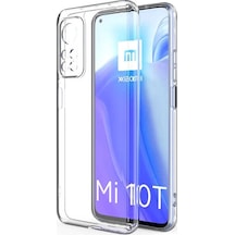 Xiaomi Mi 10T 5G Kılıf Zore Kamera Korumalı Süper Silikon Kılıf Renksiz