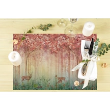 Bahar Konseptli Amerikan Servis 4'lü Set Çok Renkli