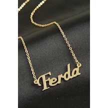 Ilkeshop Ferda İsimli Kolye -sarı altın