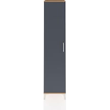 Hyperion Dolap 5 Raflı Tek Kapaklı 44x44x195 Çam-antrasit Çam