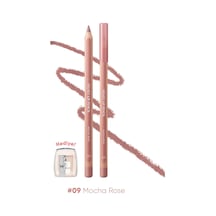 Lexroo Kremsi Formüle Sahip Dudak Kalemi Ve Kalemtıraş Seti Velvet Lip Pencil Set 09 Mocha Rose