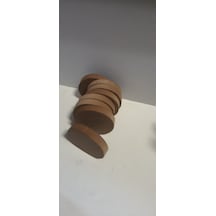 Ekim Oyuncak 8'li Ahşap Tekerlek Oyuncak Ahşap Yuvarlak Çap 12 Cm