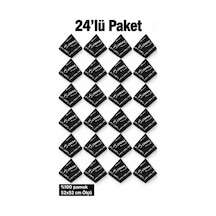 Herşeynota 24 Lü Siyah Atatürk İmzalı 52x52 Cm %100 Pamuk Fular Bandana Seti Okul, Tören, Gösteri Çok Renkli