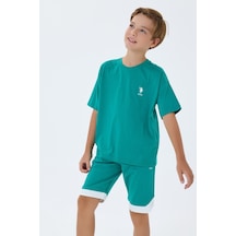 U.s. Polo Assn. Erkek Çocuk Yeşil Bermuda Takım Us2403-c-v2 Yeşil