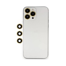 Newface Apple Uyumlu iPhone 12 Pro Max Shine Kamera Lens - Gold Altın