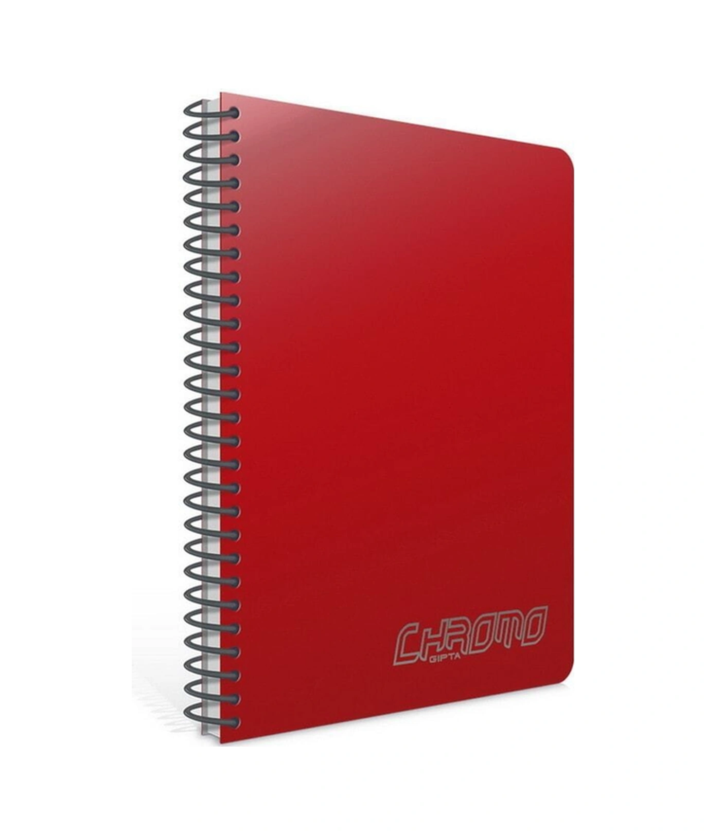 Chromo A5 60 Yaprak Plastik Kapak Spiralli Defter 2314 Kareli Kırmızı Kırmızı