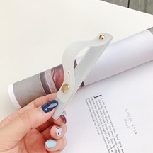 Beyaz Akıllı Telefon İçin Ayarlanabilir Basit Renkli Silikon Taşınabilir Stand Tutucu Telefon Braketi