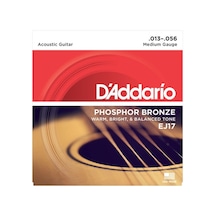 D'addario Ej17 Phosphor Bronze. Medium. 13-56 Takım Tel Akustik G