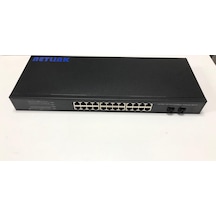 Netlink Ntl24Gsfpsw 24Port Gigabit 2Sfp Port Metal Kasa Switch