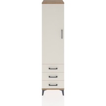 Hyperion Dolap Tek Raflı 3 Çekmeceli Tek Askılı 44x44x182 Çam-aytaşı Atlas Çam