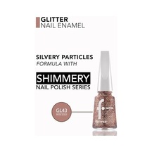 Yoğun Simli Şeffaf Oje - Glitter Nail Enamel - Gl043 Rosegold-8682536050005