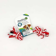 Euro Dog İki Düğümlü Kalın Diş Kaşıma İpi Köpek Oyuncağı Beyaz/kı