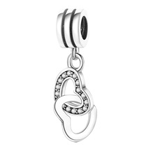 Nur Silver Kalpli Sallantılı Gümüş Charm Nur-bl00117