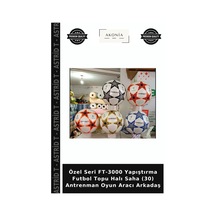 Özel Seri Ft-3000 Yapıştırma Futbol Topu Halı Saha 30 Antrenman Oyun Aracı Arkadaş Çok Renkli
