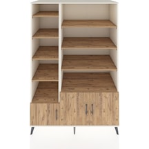 Kronos Dolap 10 Raflı 3 Kapaklı 132x59x195 Aytaşı-çam/çam Aytaşı