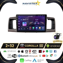 Toyota Corolla 2000-2004 Model 2+32gb Android 13 Kablosuz Carpla