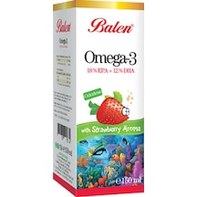 Çilek Aromalı Omega 3 Balık Yağı 150 Ml