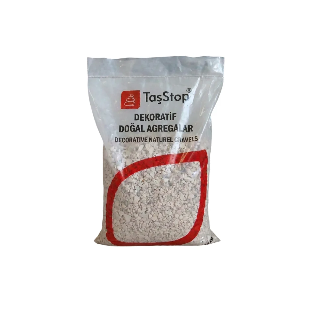 7-15 Mm Kırma Mozaik Çakıl Bej Renk 10 Kg