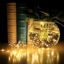 Yılbaşı Pilli Işık Süsü Led Lamba Dekorasyon Aydınlatma 20 Led Sarı