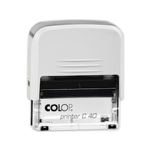 Colop Prınter C40 Beyaz Kasa Siyah Keçe - 23 x 59 MM