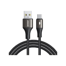 Cbtx Joy Room SA25-AC3 İçin Tip-C Naylon Örgülü 3A Hızlı Şarj Kablosu