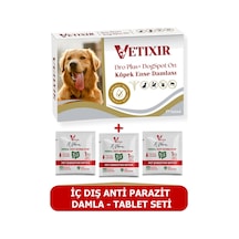 Köpek Bitkisel İç Dış Bit Pire Uzaklaştırıcı Damla Ve Tablet 5 Damla 3 Tablet