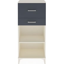 Arges Dolap Tek Raflı 2 Çekmeceli 60x30x134 Aytaşı-antrasit Aytaşı