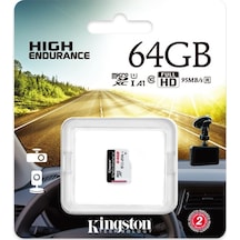 Kingston High Endurance SDCE/64GB 64 GB MicroSDXC Class 10 UHS-I Hafıza Kartı