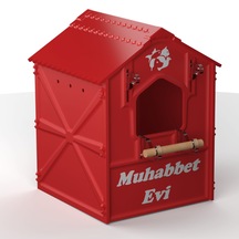 Plastik Kuş Yuvalığı Demonte 15x15x20 Kırmızı