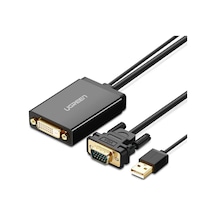 Ugreen Vga Usb To Dvi-D 24+1 Dişi Görüntü Aktarma Kablosu