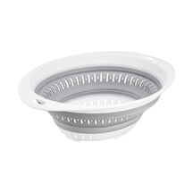 Katlanır Oval Süzgeç Lüks Sebze Meyve Süzgeci Akordiyon Süzgeç 31x23cm Plastik Diğer