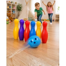 Çocuk Bowling Seti Renkli Top Ve 6 Kuka İçeren Eğitici Oyun Mh-hs4025-9022