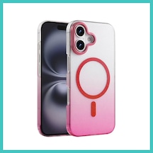 Ny Joy İphone 16 Uyumlu Glossy Magsafe Kapak - Pembe Nyjoybz