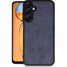 Newface - 587 - Samsung Galaxy Uyumlu A36 Kılıf Aras Deri Kapak - Csmo-tex - - Lacivert
