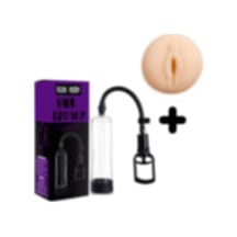 Truva Shop Penis Pump Men Vakumlu Penis Pompası + Suni Vajina Başlık