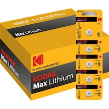 Kodak 100 Adet CR2032 Lityum Para Pil