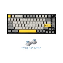 Ak820 Pro Mekanik Oyun Klavyesi,3 Modlu Tft Renkli Ekran Ve Cnc Düğmeli 81 Tuş,rgb Aydınlatma