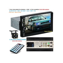 7 Inç Dokunmatik Double Teyp + 4 Led Gece Görüş Geri Vites Kamera