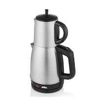 Sinbo Stm-5845 Çelik Elektrikli Çay Makinesi Inox Çaycı 2-in-1 Demlik Su Isıtıcı 1600w Otomatik Kapama
