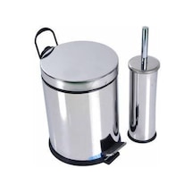 Metal Çöp Kutusu Çöp Kovası Çöp Tenekesi 5 Litre Pedallı Ve Wc Tu
