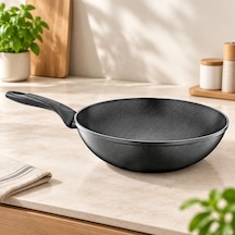 28 Cm Granit Şef Tava Açık Bej